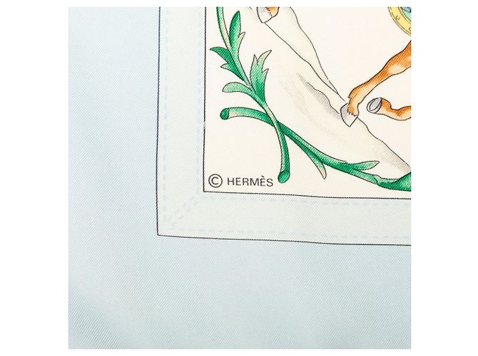 Hermès Costumes Civils Actuels Seidentuch Weiß 90 - Ansicht 7
