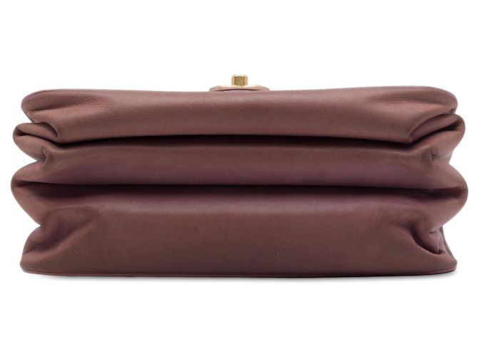 Borsa Chanel Paris Cosmopolite Small in vitello invecchiato rosa, patta linea dritta - vista 3