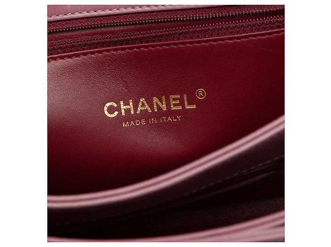 Borsa Chanel Paris Cosmopolite Small in vitello invecchiato rosa, patta linea dritta - vista 5