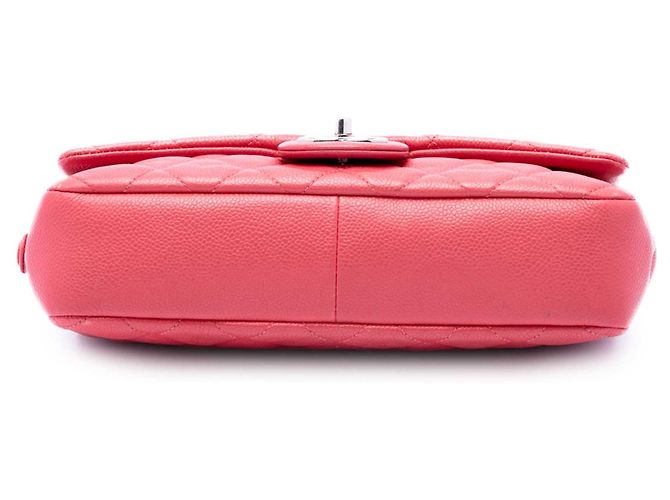 Borsa a tracolla Chanel Medium Quilted Caviar Easy Flap Rosa - vista 3