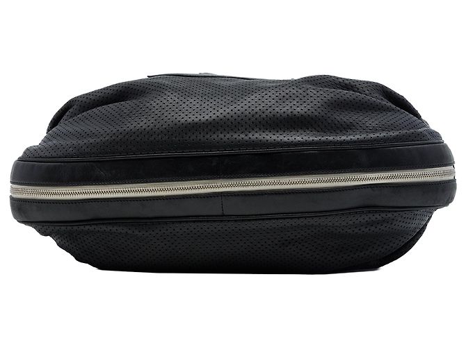 Borsa Hobo Chanel Perforated Lambskin Baseball Spirit Ligne Nera Nero - vista 3