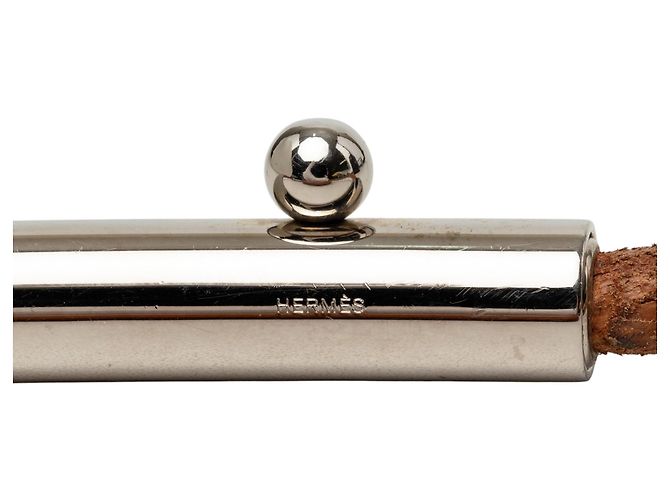 Hermès Ledergürtel mit Kordel in Braun - Ansicht 5