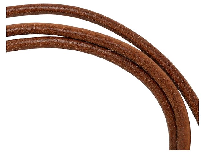 Hermès Ledergürtel mit Kordel in Braun - Ansicht 6