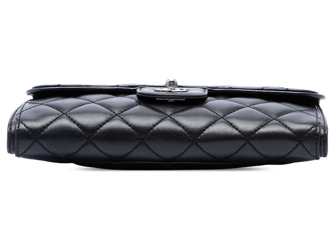 Borsa Crossbody Chanel Small Quilted Lambskin Citizen Zip Flap Nera Nero - vista 3