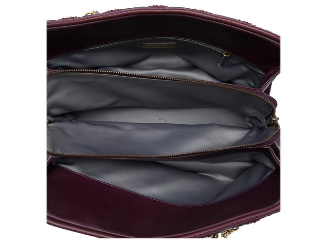 Borsa a tracolla Triptych Chanel CC in vitello trapuntato rossa Rosso - vista 4