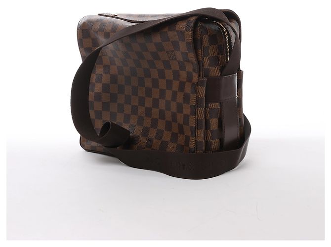 Borsa a tracolla Louis Vuitton Naviglio Damier Ebene in marrone N45255 - vista 3