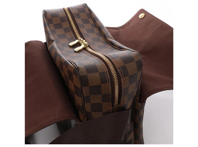 Borsa a tracolla Louis Vuitton Naviglio Damier Ebene in marrone N45255 - vista 4