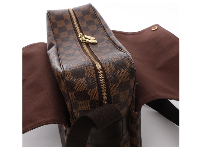Borsa a tracolla Louis Vuitton Naviglio Damier Ebene in marrone N45255 - vista 5