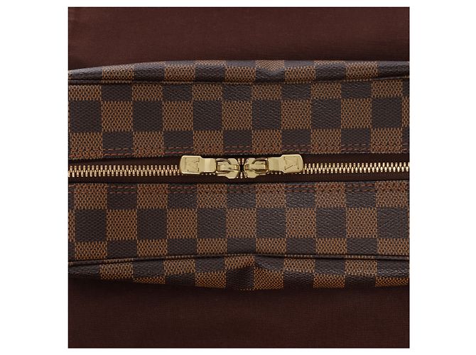 Borsa a tracolla Louis Vuitton Naviglio Damier Ebene in marrone N45255 - vista 6