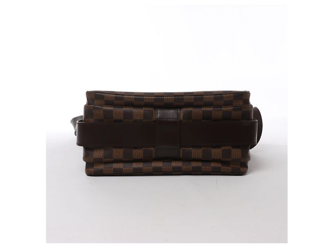 Borsa a tracolla Louis Vuitton Naviglio Damier Ebene in marrone N45255 - vista 7