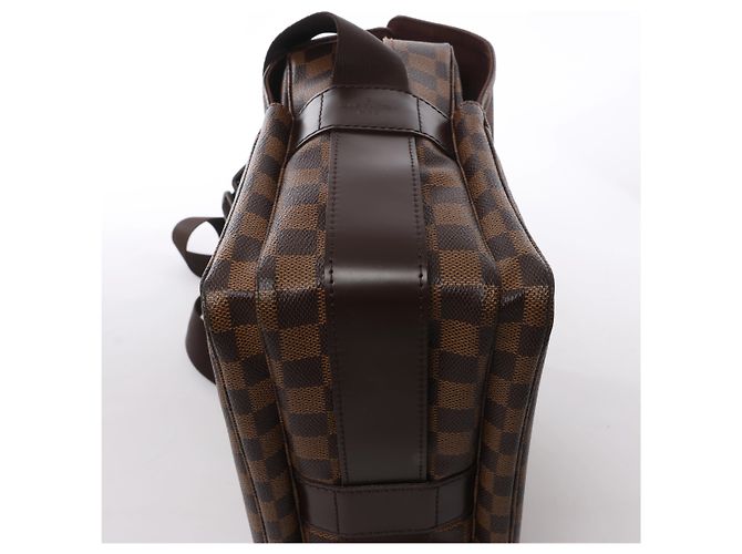 Borsa a tracolla Louis Vuitton Naviglio Damier Ebene in marrone N45255 - vista 8