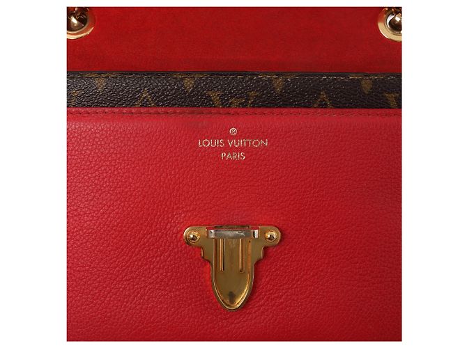 Louis Vuitton Victoire Monogram Canvas Crossbody Bag in Brown x Red M41731 Rot - Ansicht 10