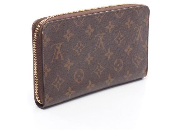 Cartera larga redondeada Louis Vuitton Zippy Organizer Monogram Castaño - vista 2