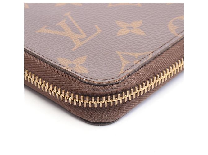 Cartera larga redondeada Louis Vuitton Zippy Organizer Monogram Castaño - vista 8
