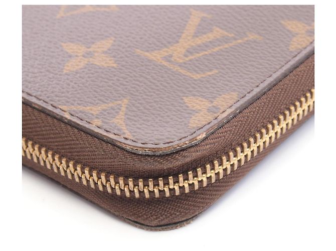 Cartera larga redondeada Louis Vuitton Zippy Organizer Monogram Castaño - vista 9