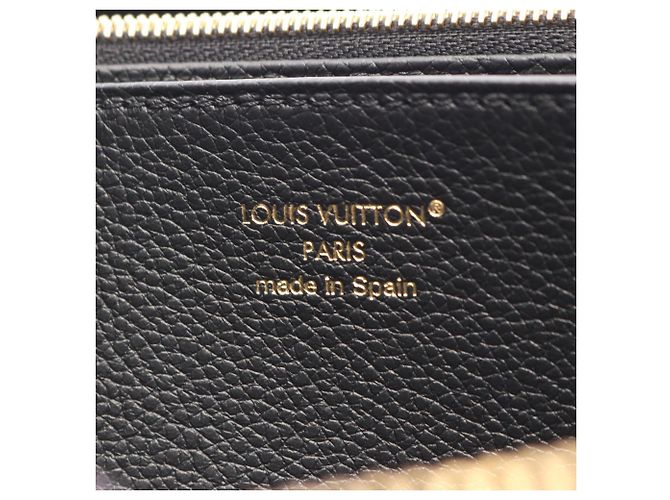 Louis Vuitton Zippy Wallet aus schwarzem Leder - Ansicht 4