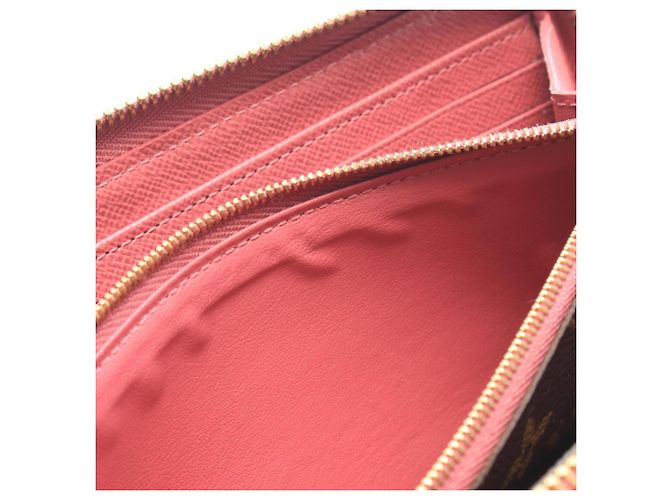 Louis Vuitton Zippy Wallet Retiro Monogram Rose Bruyère Marrone Rosa Monogramma - vista 10