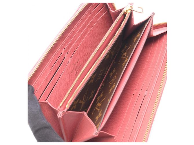 Louis Vuitton Zippy Wallet Retiro Monogram Rose Bruyère Marrone Rosa Monogramma - vista 3