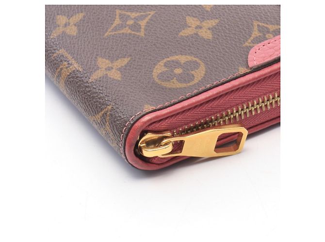 Louis Vuitton Zippy Wallet Retiro Monogram Rose Bruyère Marrone Rosa Monogramma - vista 6