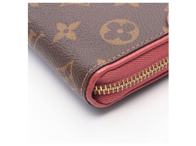 Louis Vuitton Zippy Wallet Retiro Monogram Rose Bruyère Marrone Rosa Monogramma - vista 8