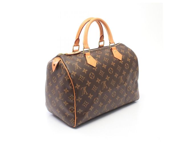 Borsa Louis Vuitton Speedy 30 Monogram Marrone - vista 2