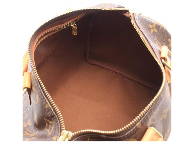 Borsa Louis Vuitton Speedy 30 Monogram Marrone - vista 3