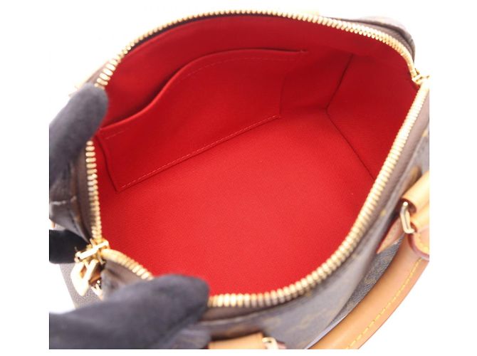 Borsa Louis Vuitton Speedy Bandoulière 20 Monogram Marrone - vista 3