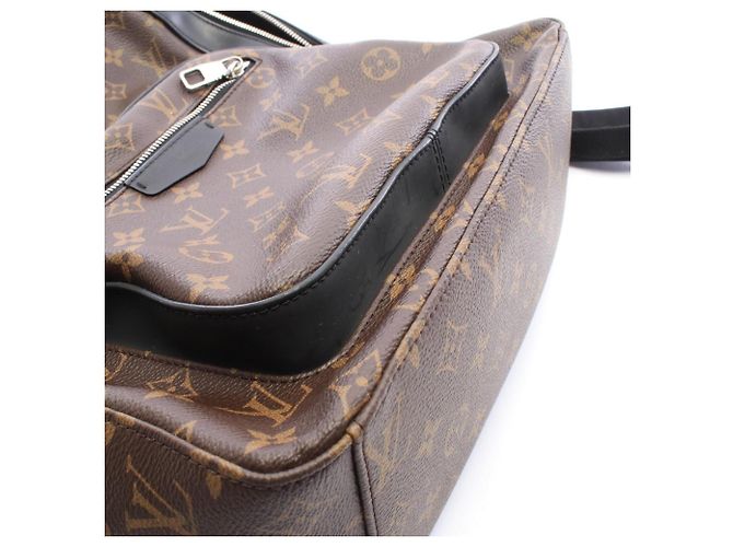 Zaino/Borsa Louis Vuitton Josh Marrone Nero Monogramma - vista 6