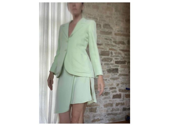 Tailleur Chanel Verde Chiaro - vista 4