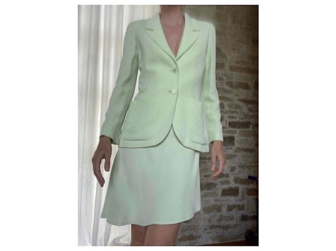 Tailleur Chanel Verde Chiaro - vista 5