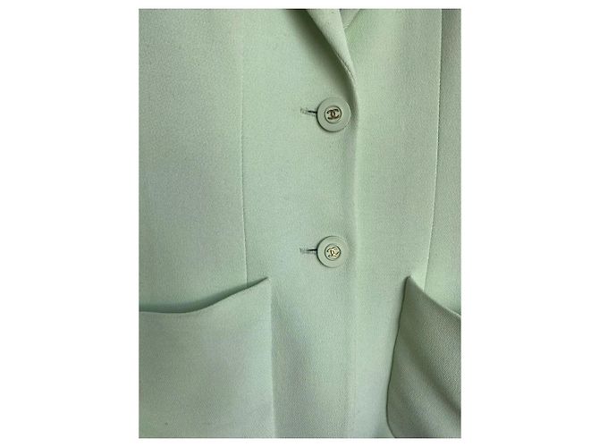 Tailleur Chanel Verde Chiaro - vista 7