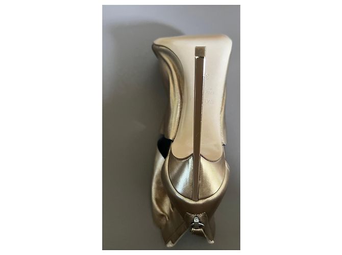 Casadei Metallic-Leder Stiefeletten Golden - Ansicht 6