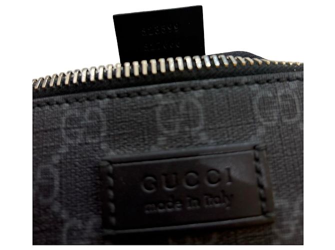Gucci Web Strap Front Zip Messenger Printed GG Coated Canvas Medium Brown - view 2