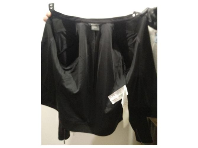 Armani Exchange Black Jacket with Embossed Shoulders - view 3