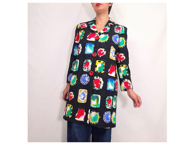 Moschino Cheap And Chic Moschino Resort Collection 2011 abrigo estampado Multicolor - vista 11