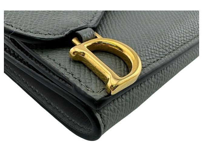 Cartera compacta Christian Dior Dior Saddle Lotus Castaño - vista 3