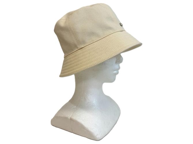 Hermès Sombrero HERMES Eden de algodón Blanco - vista 3