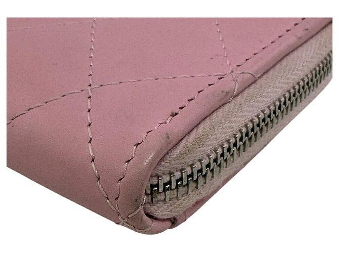 Tarjetero de piel rosa Chanel - vista 4
