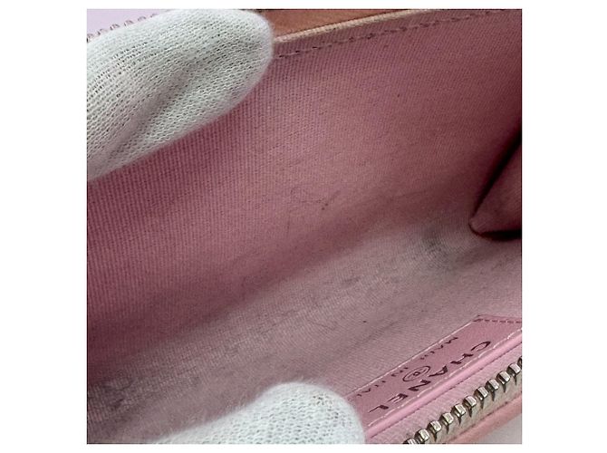 Tarjetero de piel rosa Chanel - vista 5