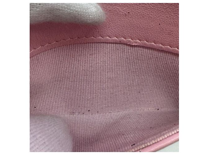Tarjetero de piel rosa Chanel - vista 7