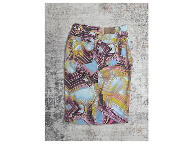 Roberto Cavalli Bleistiftrock mit buntem psychedelischem Print Mehrfarben - Ansicht 3
