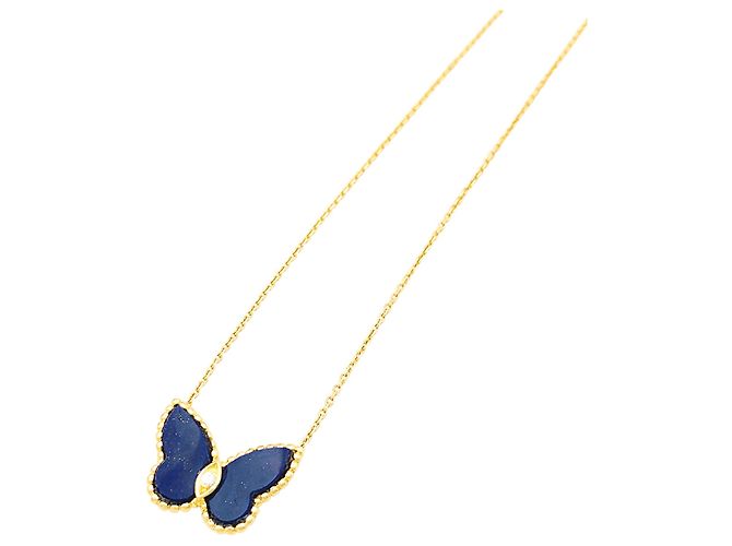 Collana Van Cleef & Arpels, "Papillon", oro giallo e lapislazzuli. - vista 2