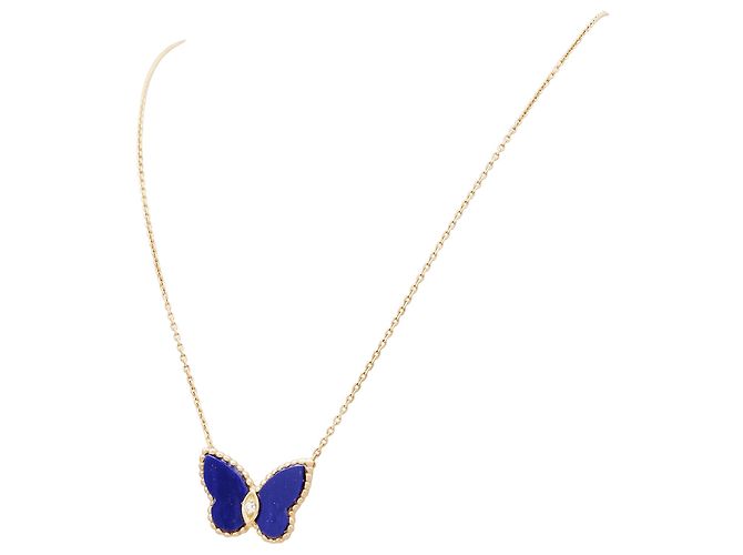 Collana Van Cleef & Arpels, "Papillon", oro giallo e lapislazzuli. - vista 3