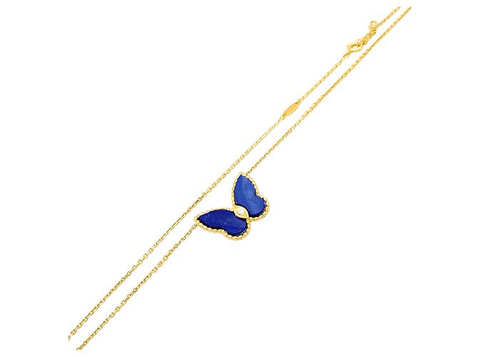 Collana Van Cleef & Arpels, "Papillon", oro giallo e lapislazzuli. - vista 4