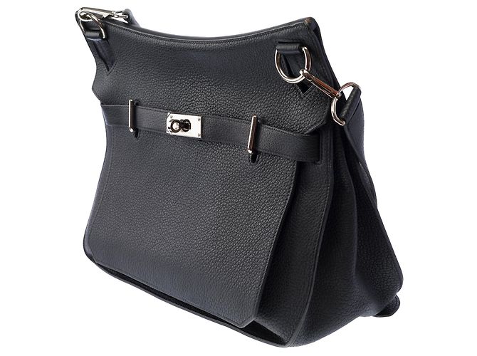 Hermès Borsa HERMES Jypsiere in Pelle Nera - 103877 Nero - vista 4