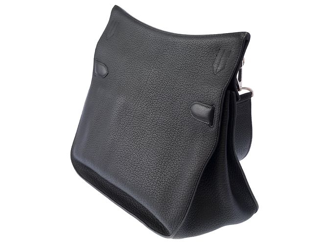 Hermès Borsa HERMES Jypsiere in Pelle Nera - 103877 Nero - vista 5