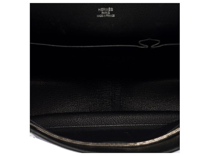 Hermès Borsa HERMES Jypsiere in Pelle Nera - 103877 Nero - vista 9