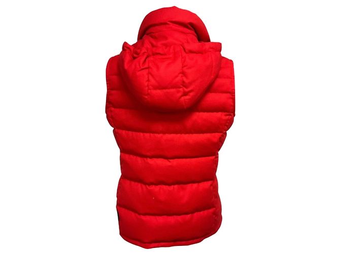 Colete puffer Akris Punto em lã acolchoada vermelha com penugem Vermelho - vista 3