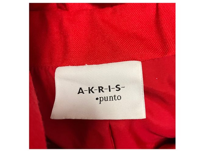 Colete puffer Akris Punto em lã acolchoada vermelha com penugem Vermelho - vista 4