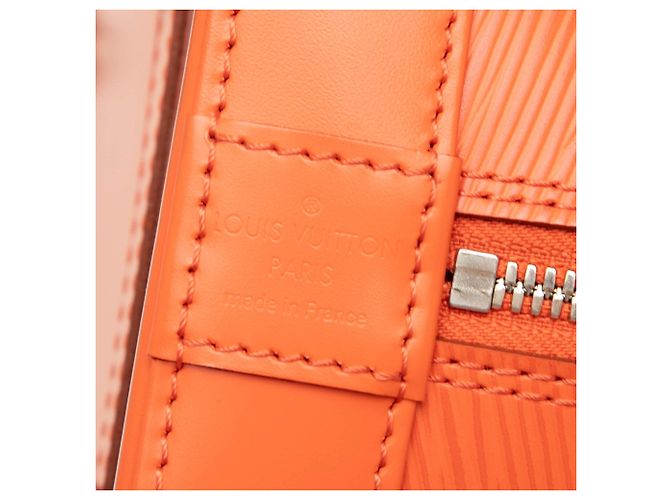 Borsa Satchel Louis Vuitton Epi Alma PM Arancione - vista 5